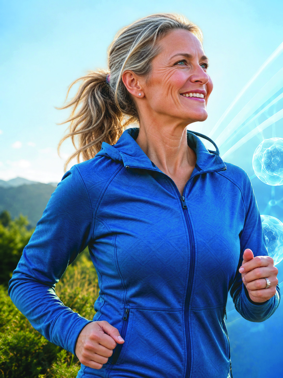 Woman hiking outdoors