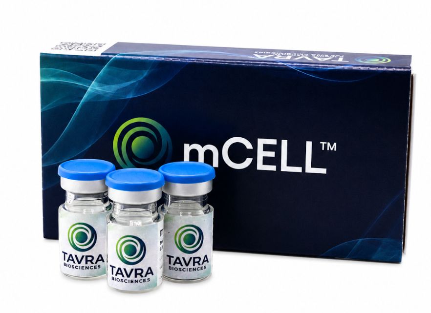 mCELL package and three vials