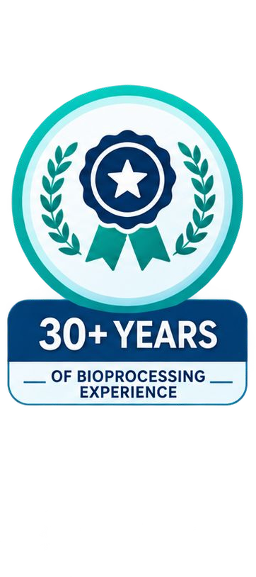 More than 30 years of bioprocessing experience